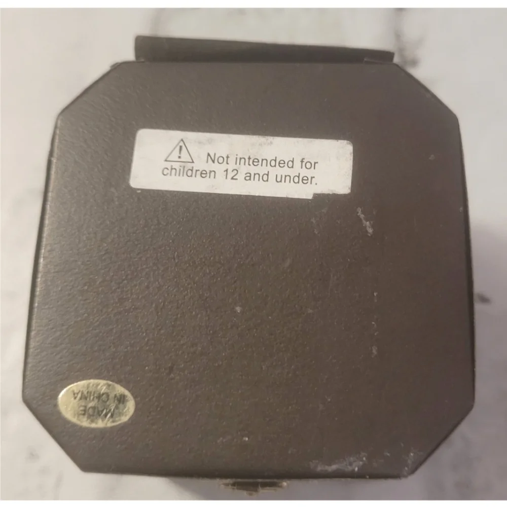 Vintage Juicy Couture Charm Box Case EMPTY Storage Attached Lid Pink Lining